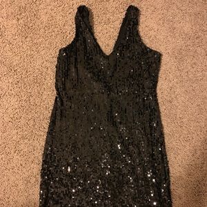 Sequin Black Dress. Size 12